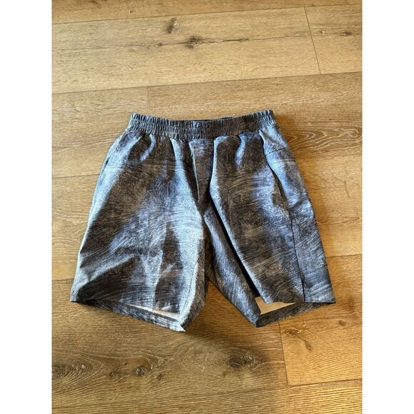 Lululemon Men’s Medium Channel Cross Swim Shorts 7” Suit Blue Hybrid Lined Multi - Picture 1 of 3